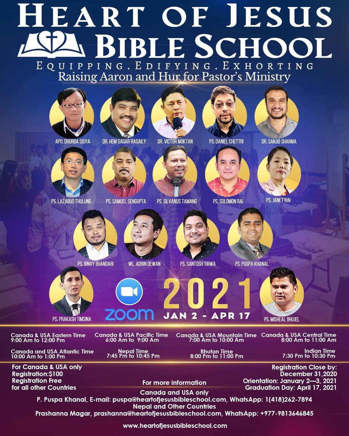 Heart of Jesus Bible School 2021 (11th Batch, Via Zoom) — photo 1